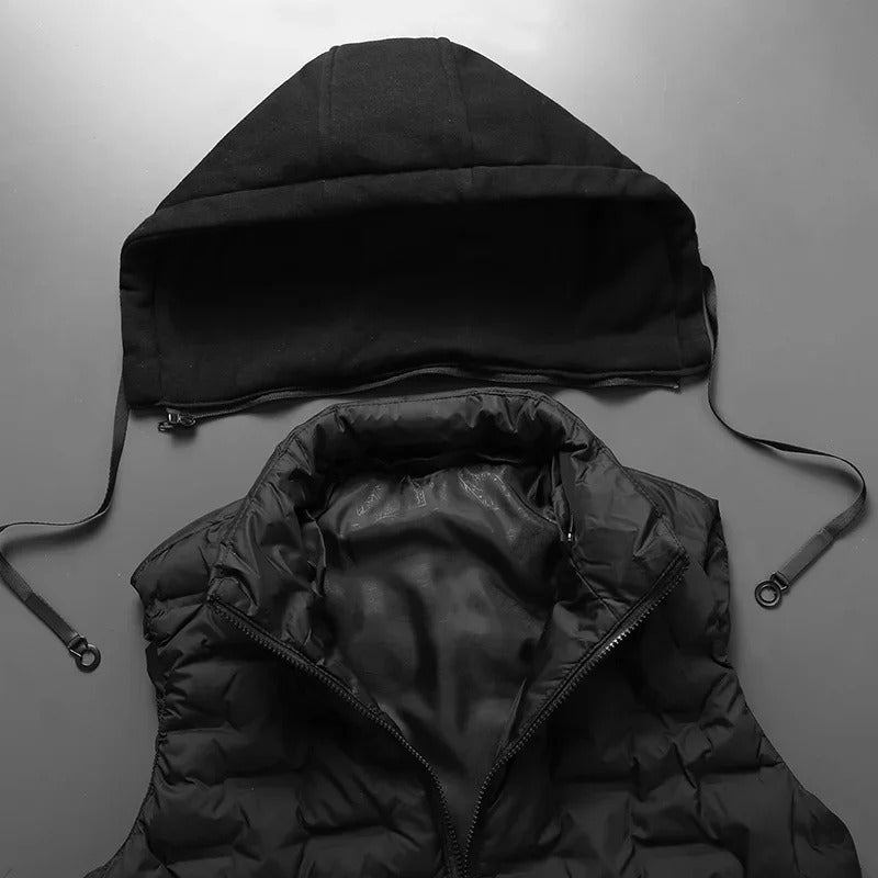 Hooded Puffer Vest for men, detail 4