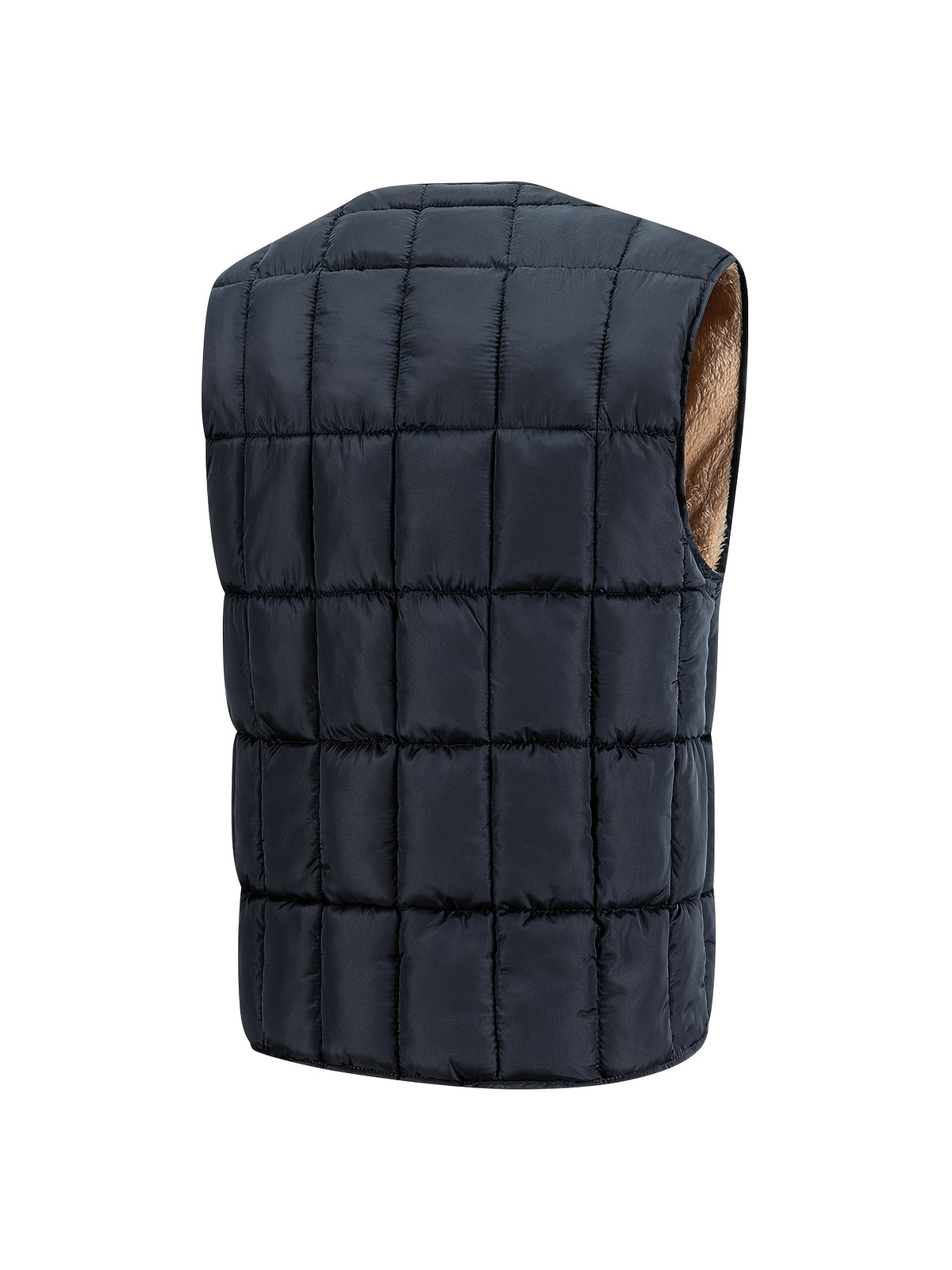 Navy Quilted Vest for men, view 13