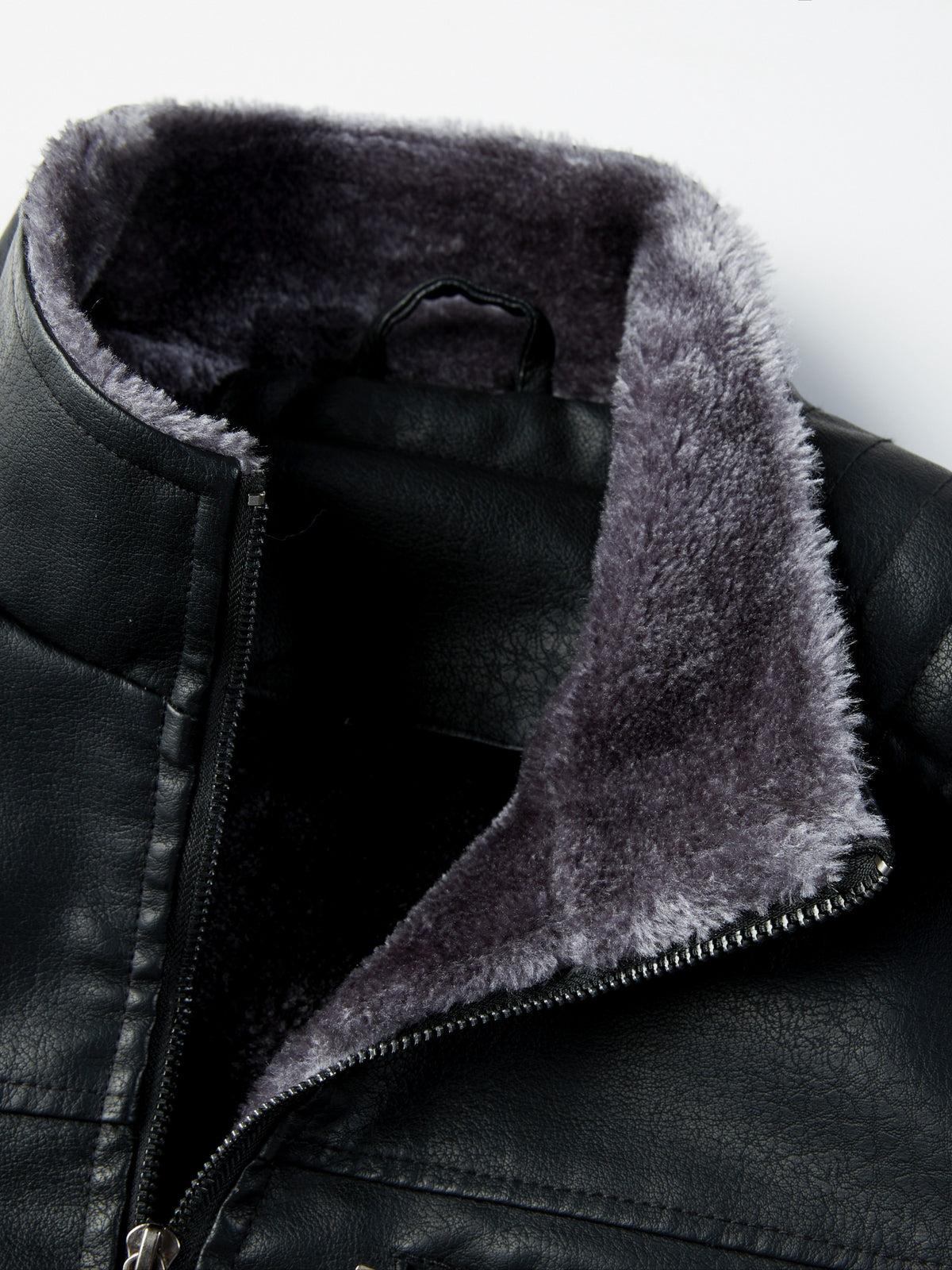 Leather Biker Jacket for men, detail 3