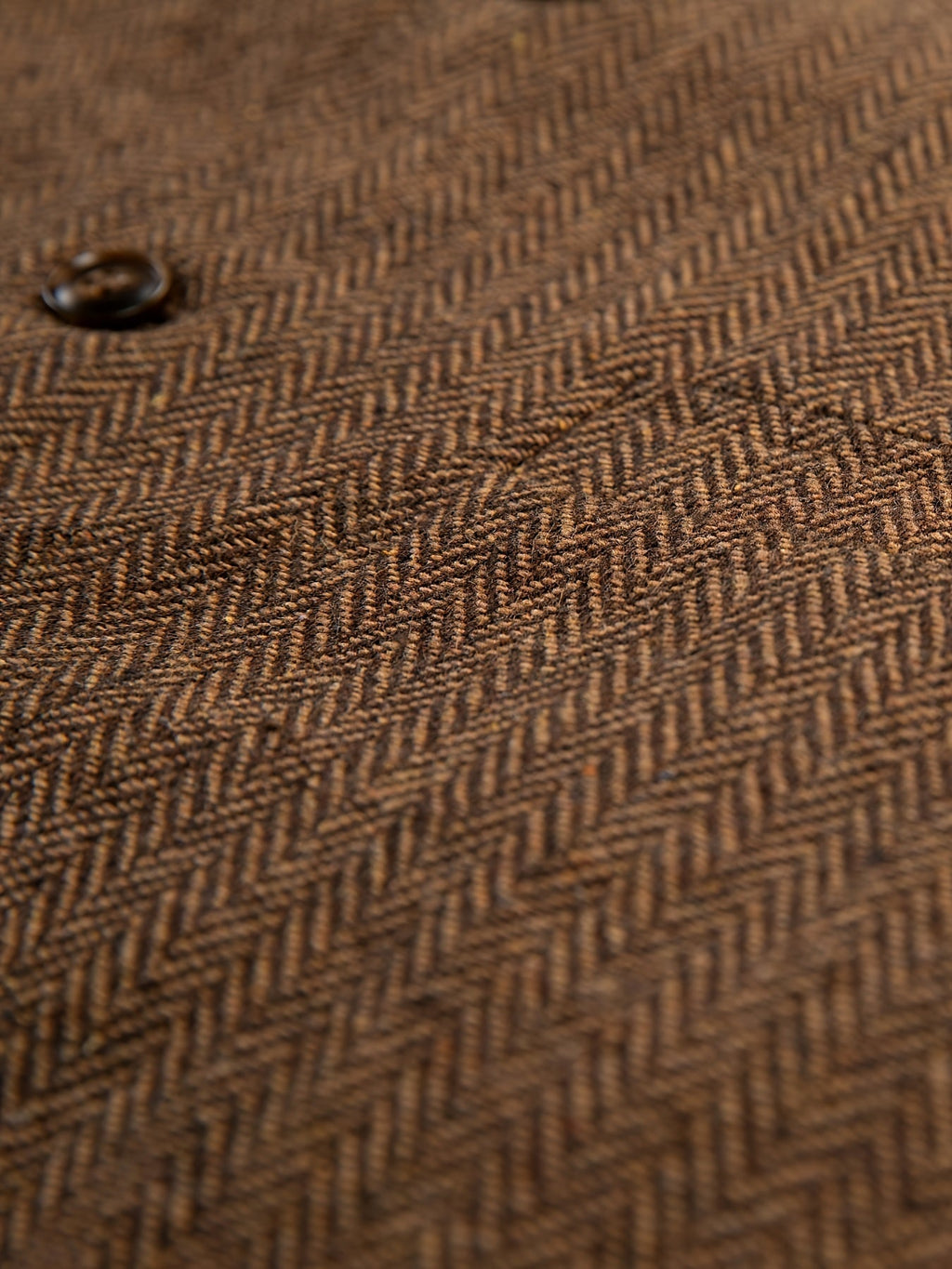Herringbone Suit Vest for Men with Button Front