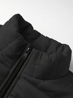 Lightweight Puffer Jacket for Men with Stand Collar