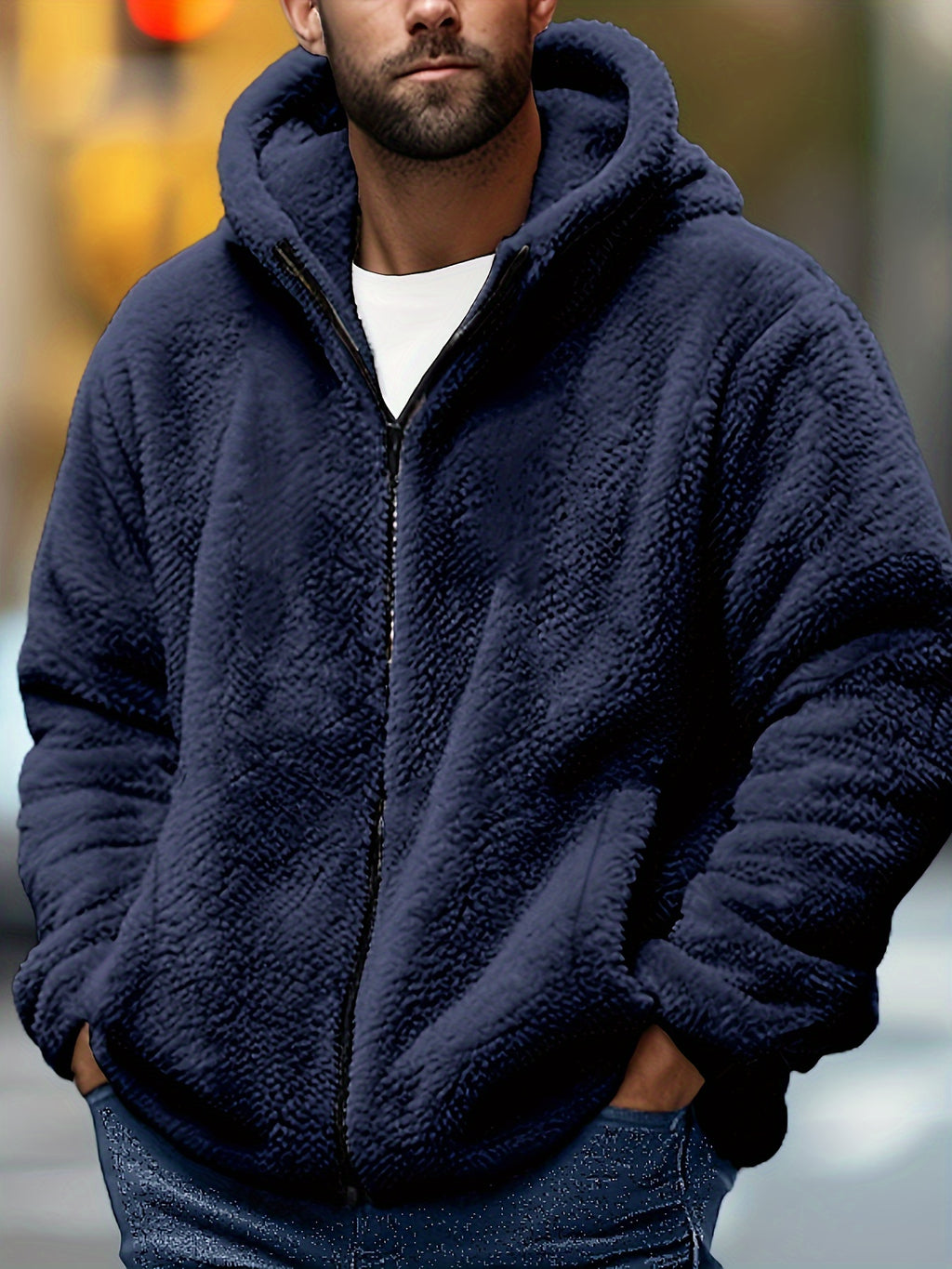 Sherpa Fleece Jacket for men, detail 2
