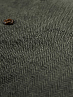 Herringbone Suit Vest for Men with Button Front