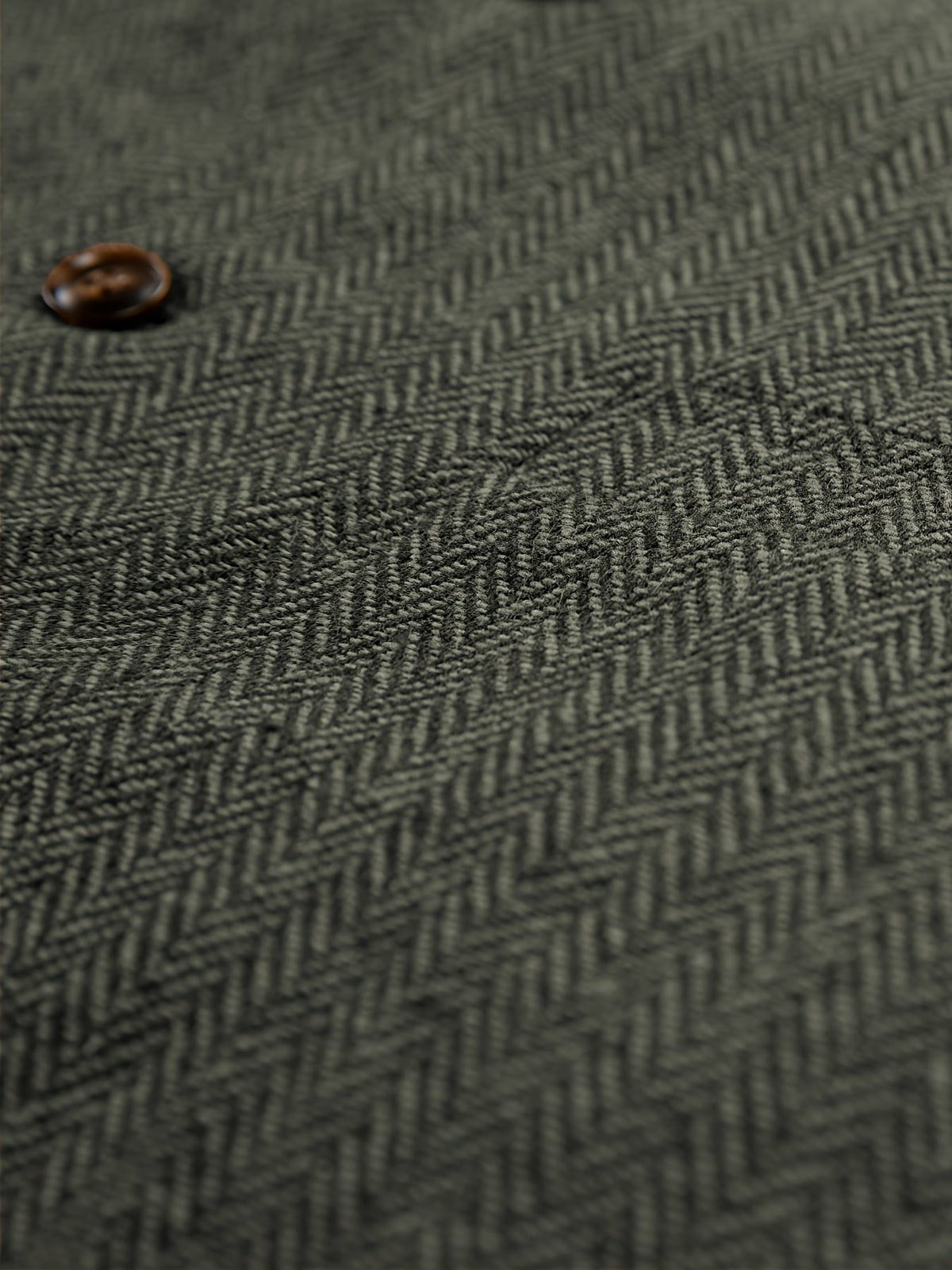 Herringbone Suit Vest for Men with Button Front