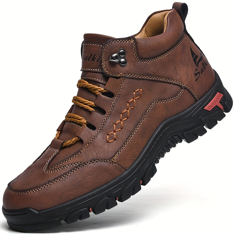 Dark Brown Work Boots for men