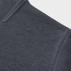 Mens cardigan in Gray, close-up of the knit