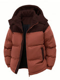 Rust Puffer Jacket for men