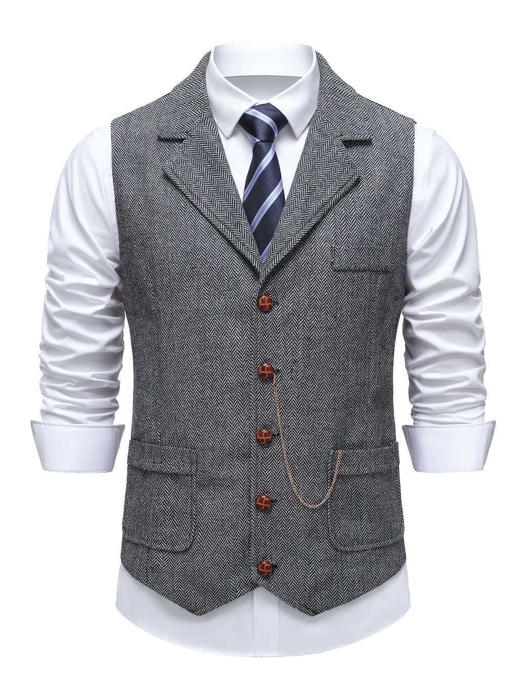 Gray Suit Vest for men