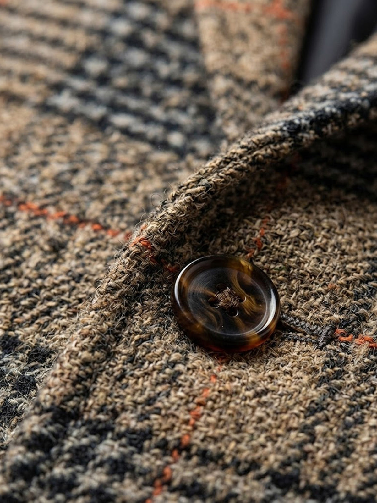 Tan Check Blazer for men, view 3