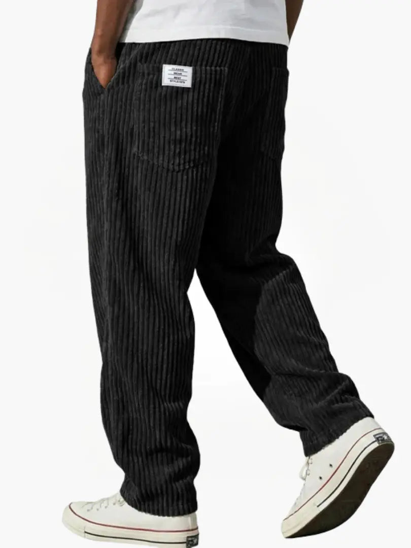 Black Corduroy Pants for men