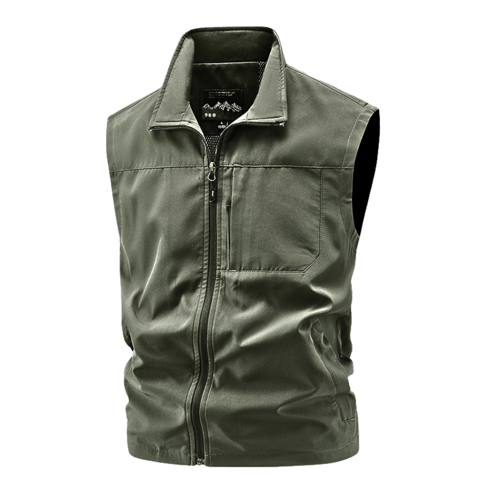 Green Utility Vest for men