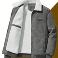 Chest Pockets Shirt Jacket with Sherpa Lining