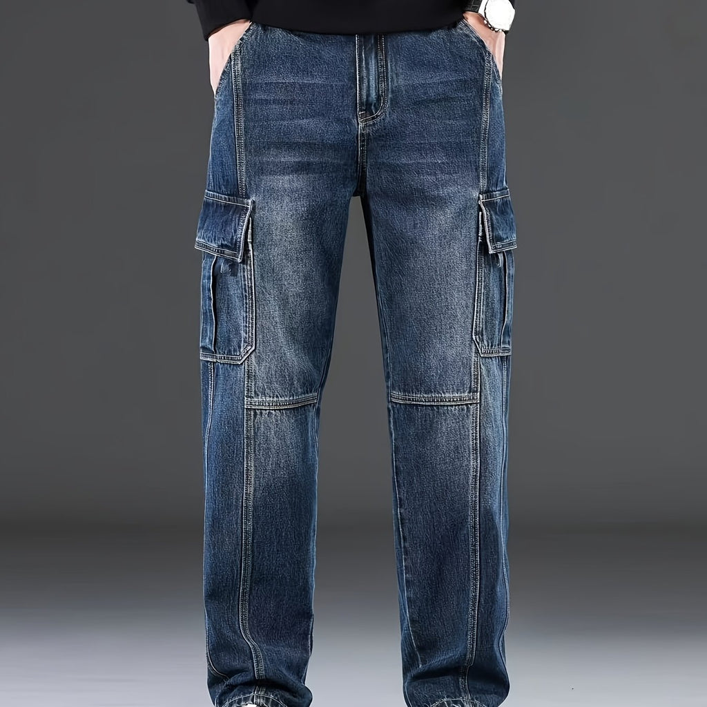 Blue Cargo Jeans for men