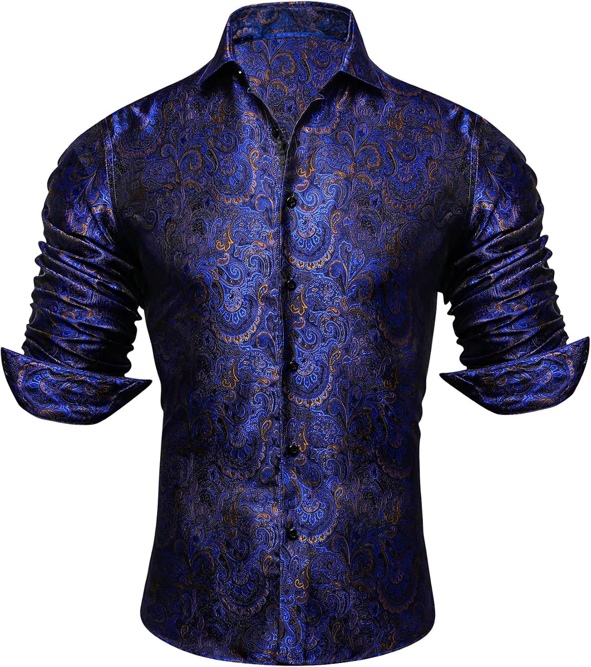 Blue Paisley Dress Shirt for men