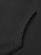 Mens tracksuit in Taupe Black, close-up of the kangaroo pocket
