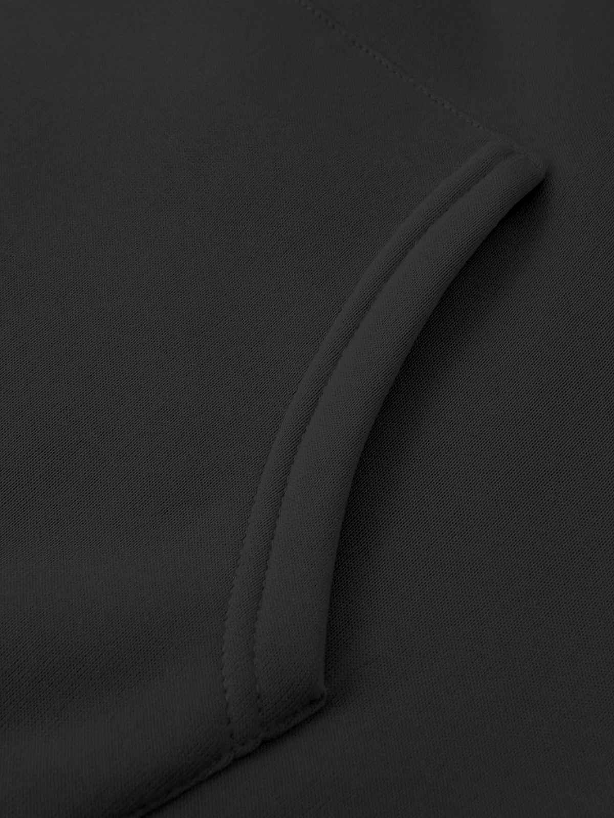 Mens tracksuit in Taupe Black, close-up of the kangaroo pocket