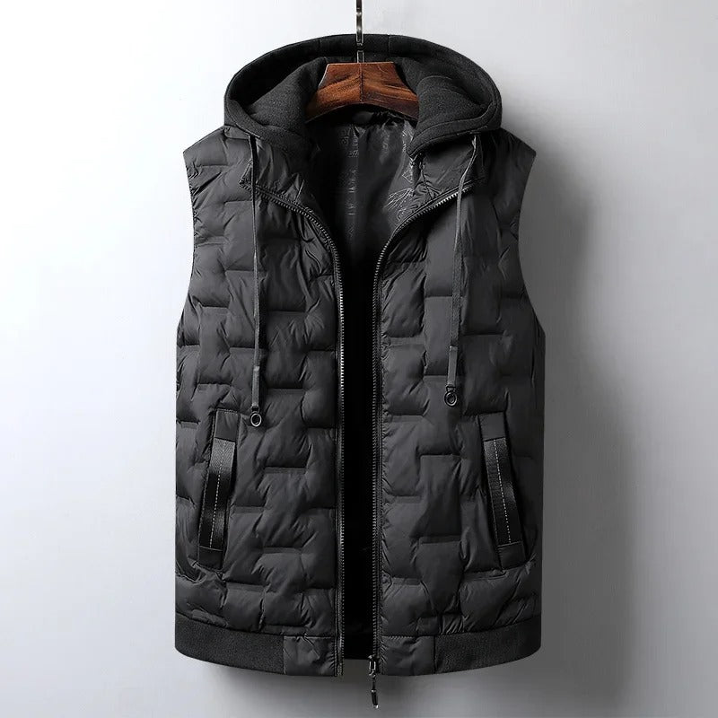 Hooded Puffer Vest for men, detail 2