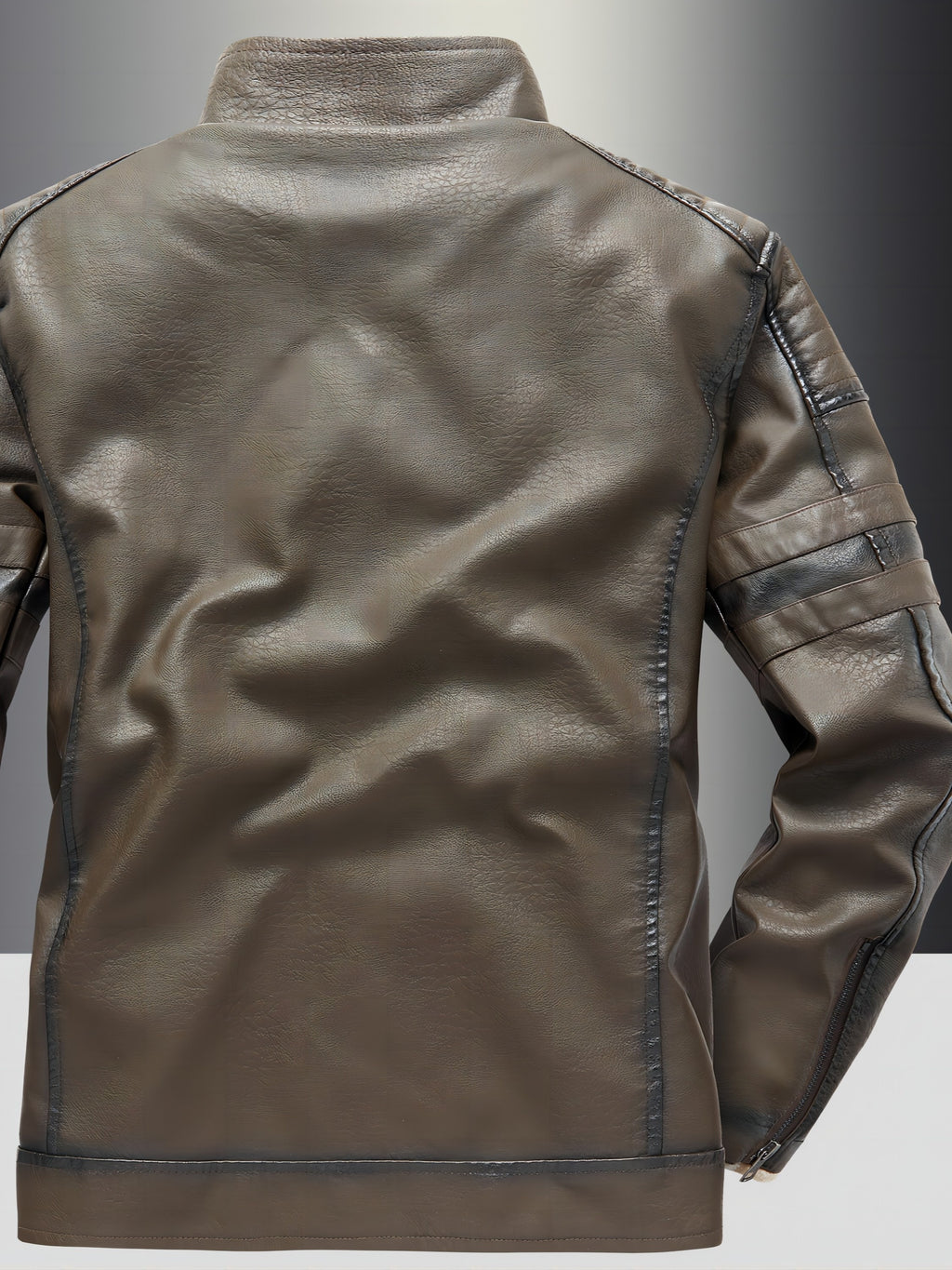 Leather Biker Jacket for men, detail 11