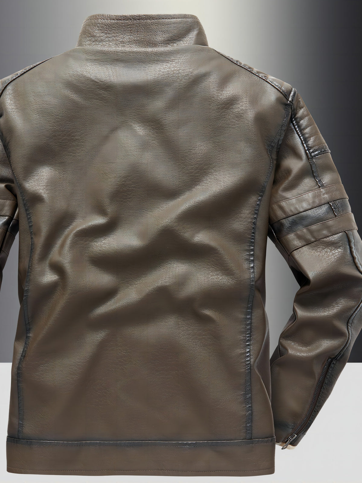Leather Biker Jacket for men, detail 11