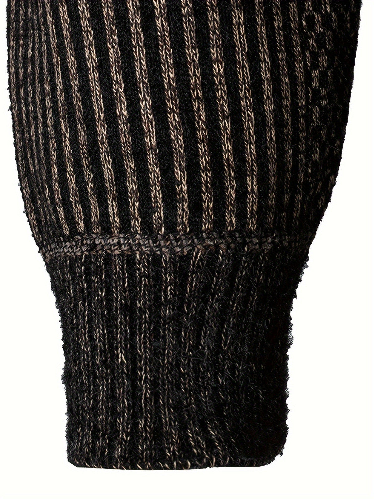 Fleece Lined Knit Hoodie for men, detail 6