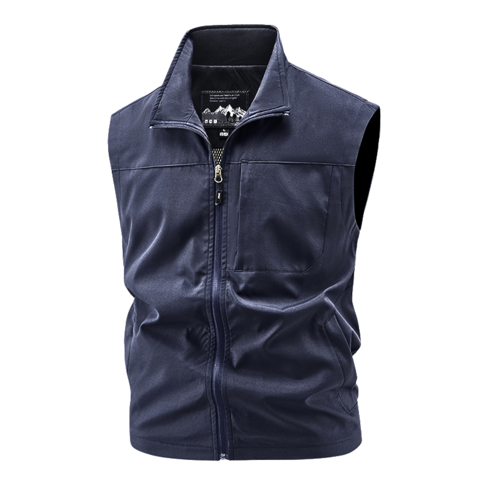 Blue Utility Vest for men