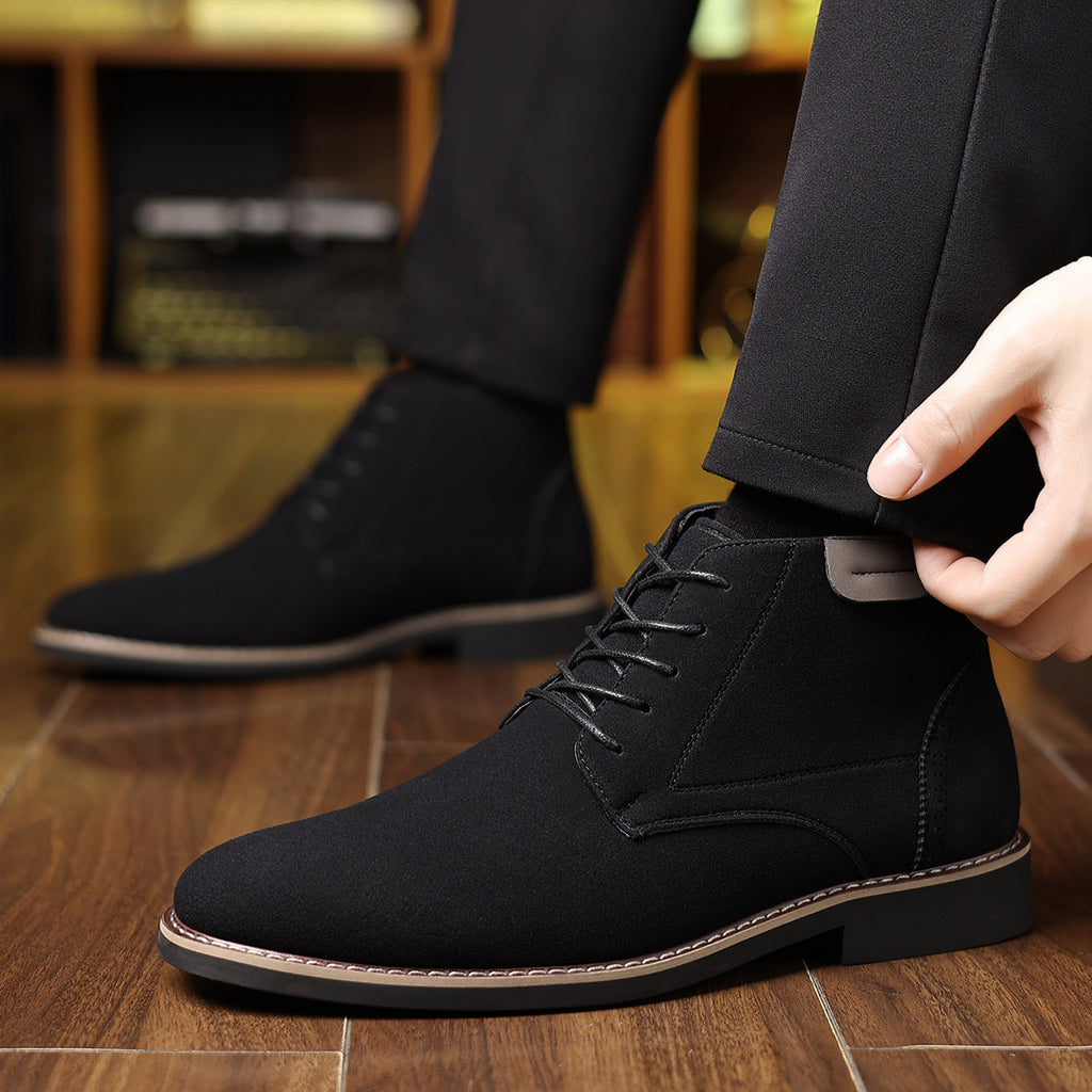 Lace Up Chukka Boots with Round Toe