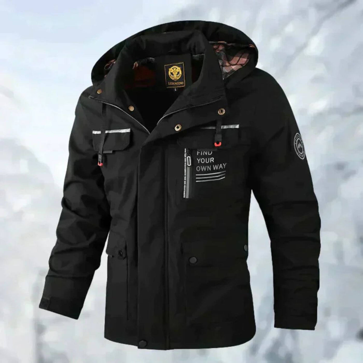 Black Waterproof Jacket for men