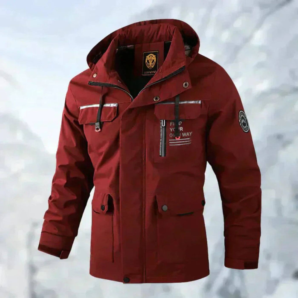 Red Waterproof Jacket for men