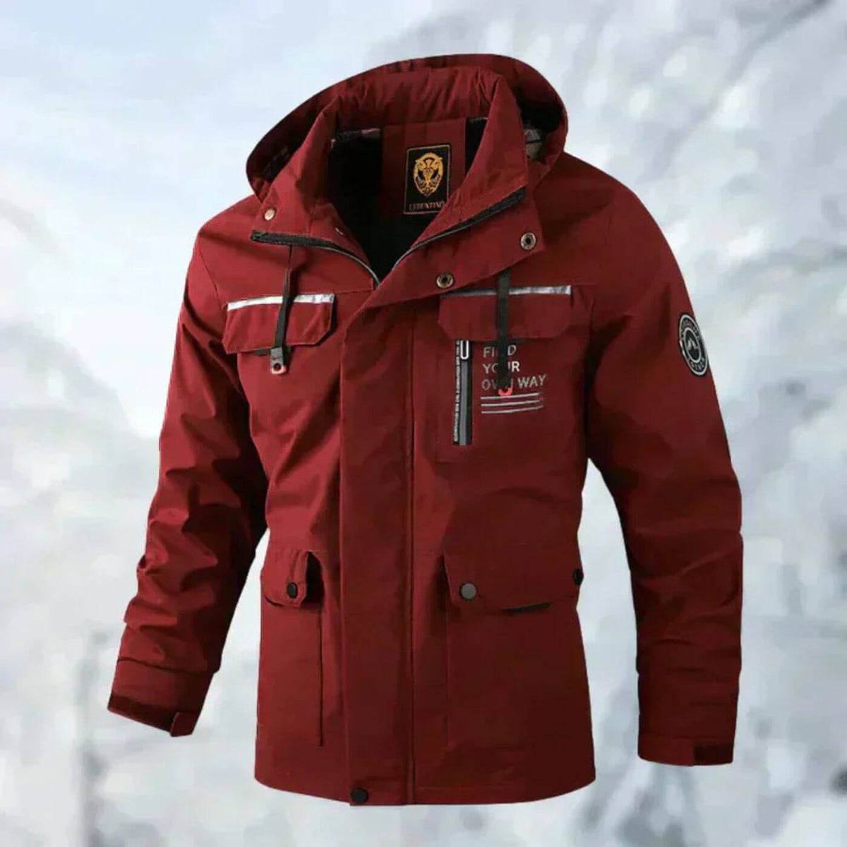 Red Waterproof Jacket for men