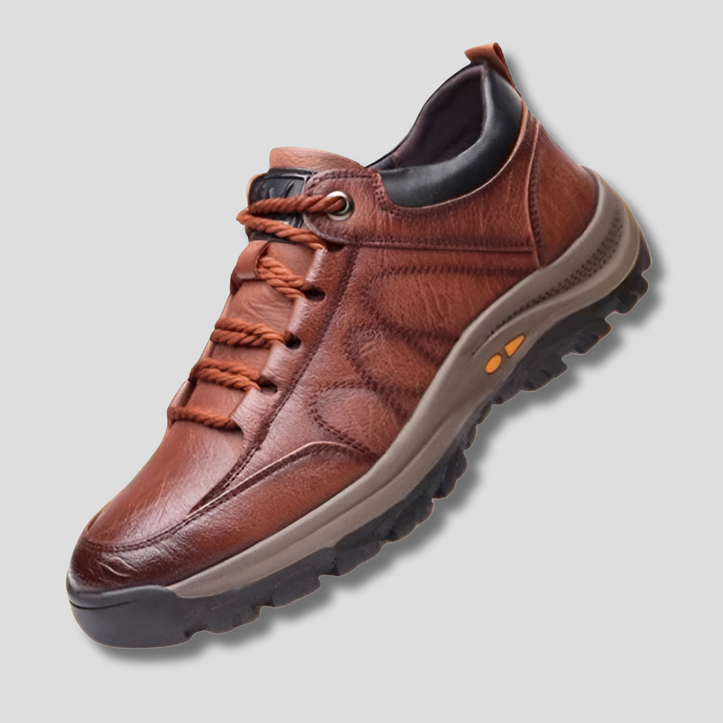 Brown Leather Sneakers for men