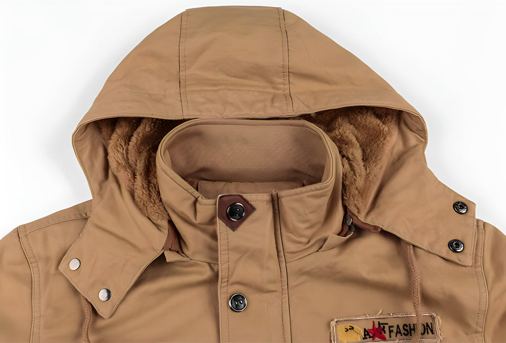 Hooded Military Jacket for men, detail 7