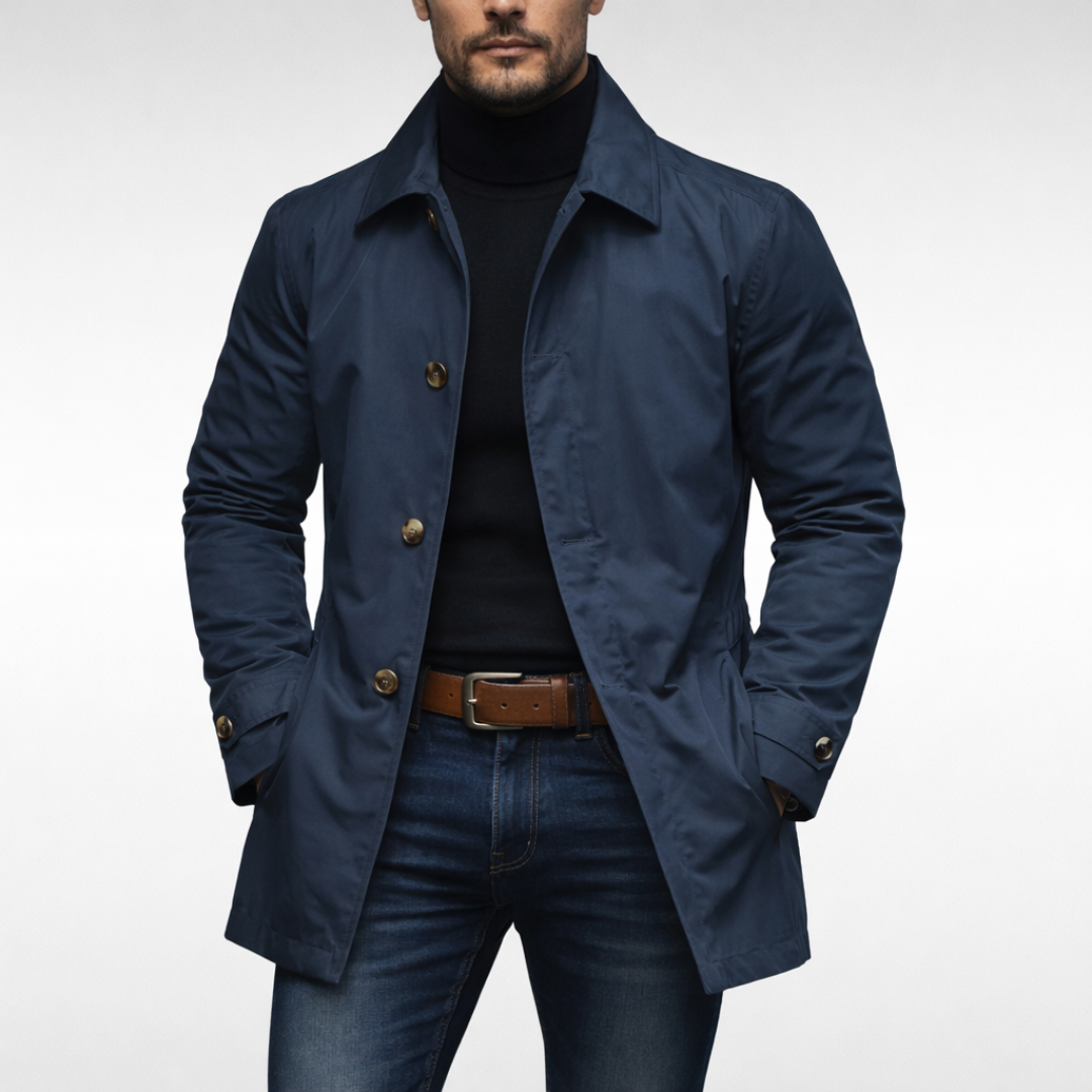 Blue Car Coat for men