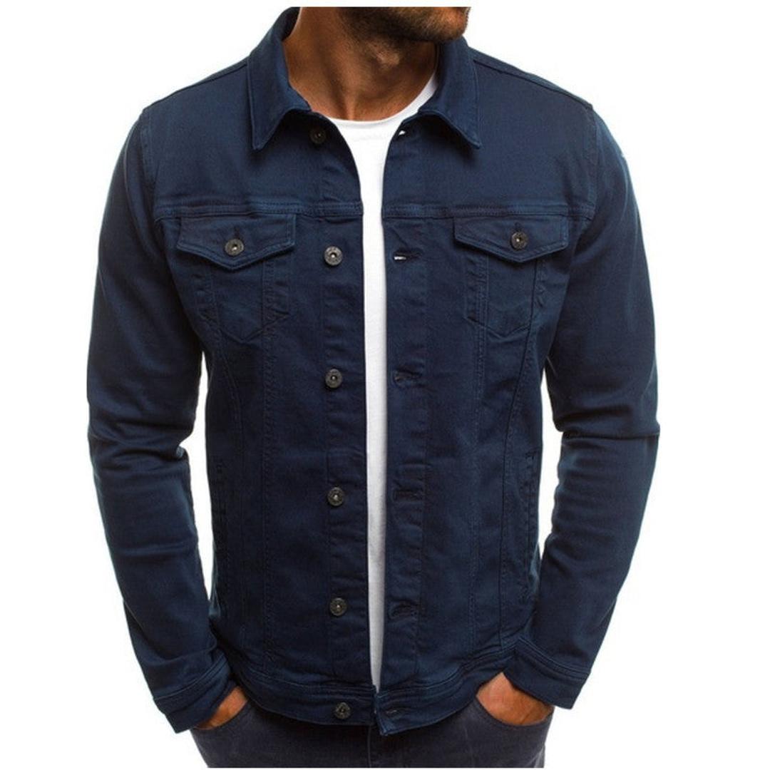 Navy trucker Denim Jacket for Men