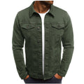 Green trucker Denim Jacket for Men