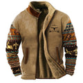 Tan Sherpa Lined Fleece Jacket for men