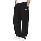 Mens sweatpants in Black, close front view