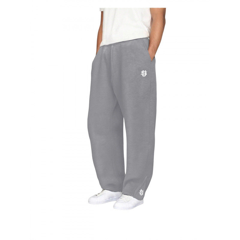 Mens sweatpants in Gray, front view