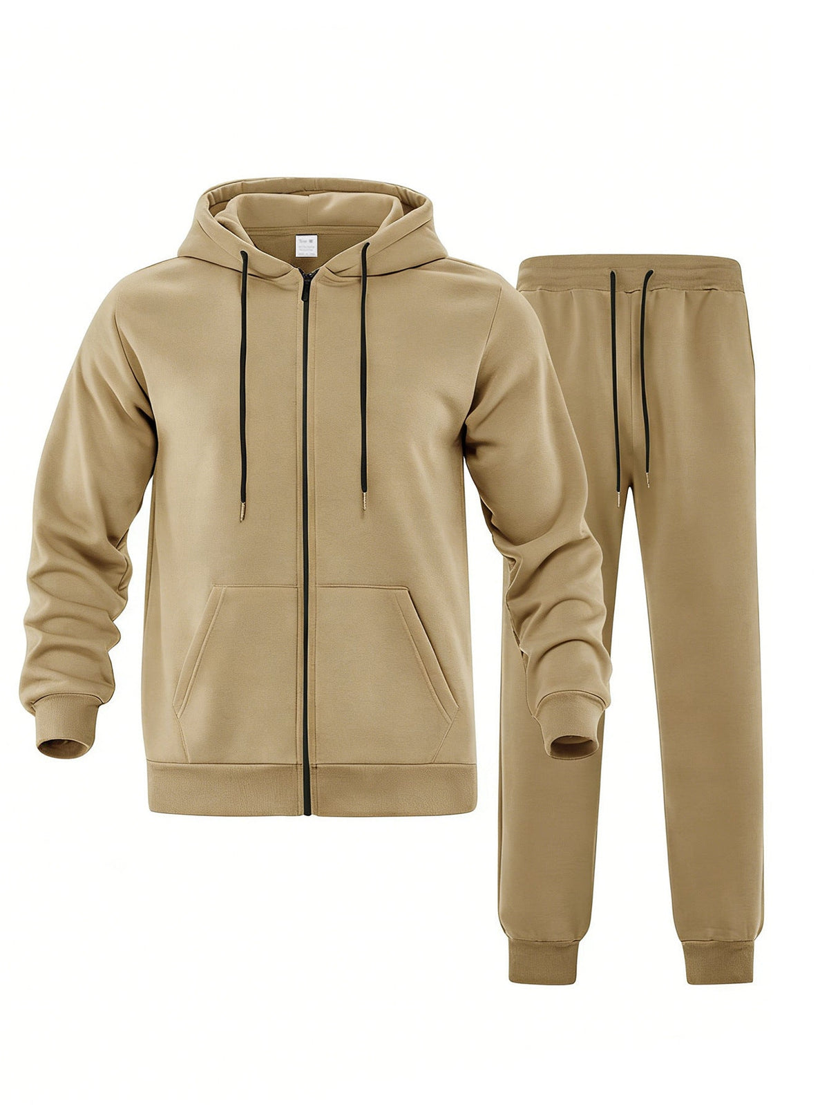 Hooded Tracksuit for Men in Camel