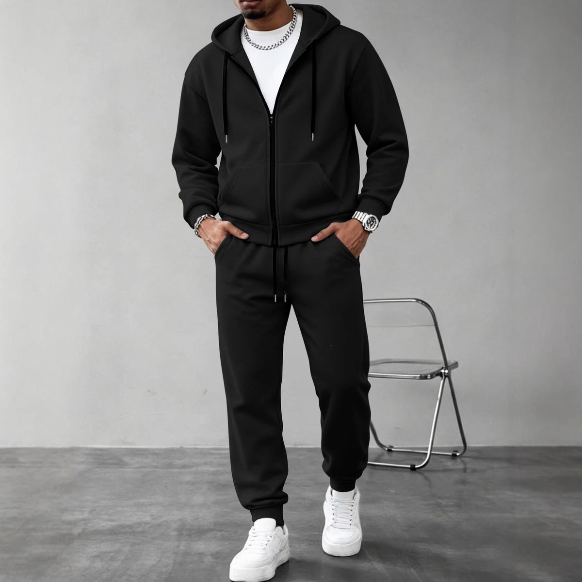 Hooded Tracksuit for Men, view 3