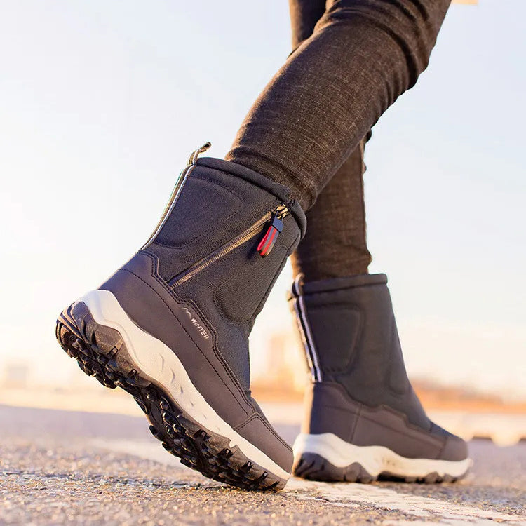 Waterproof Upper Winter Boots with Lug Sole