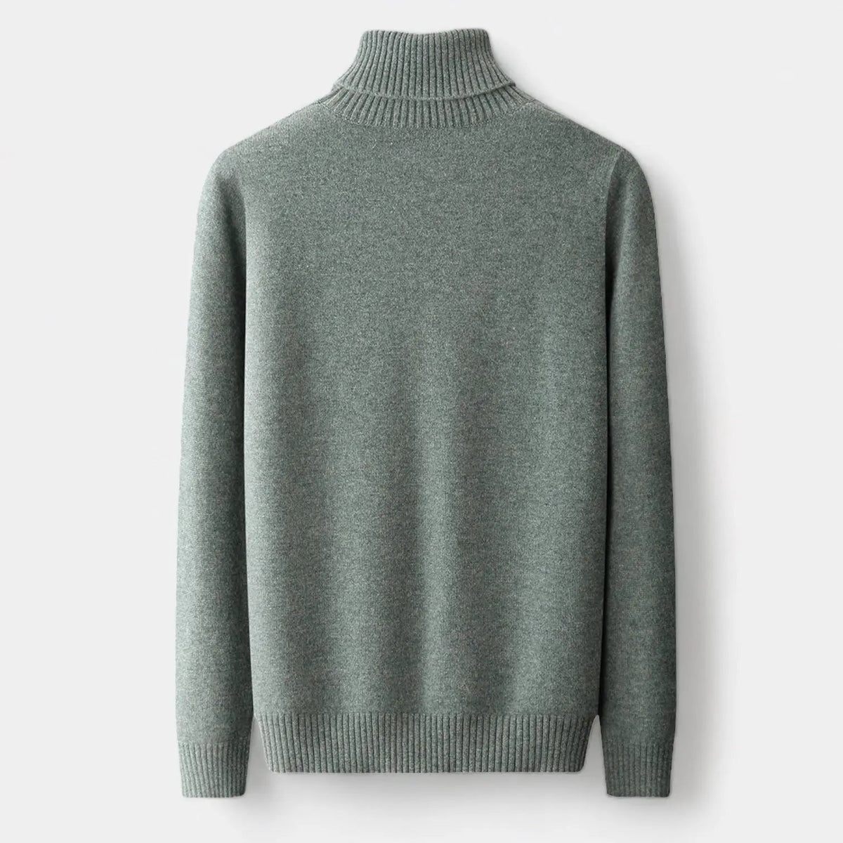 Turtleneck Crewneck Sweater with Fine Knit