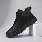 Black lace Up Ankle Boots for Men
