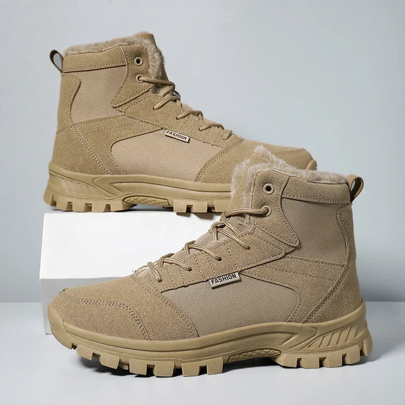 Beige Hiking Boots for men