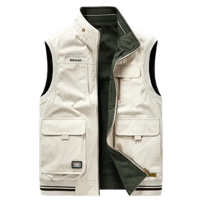 White Utility Vest for men
