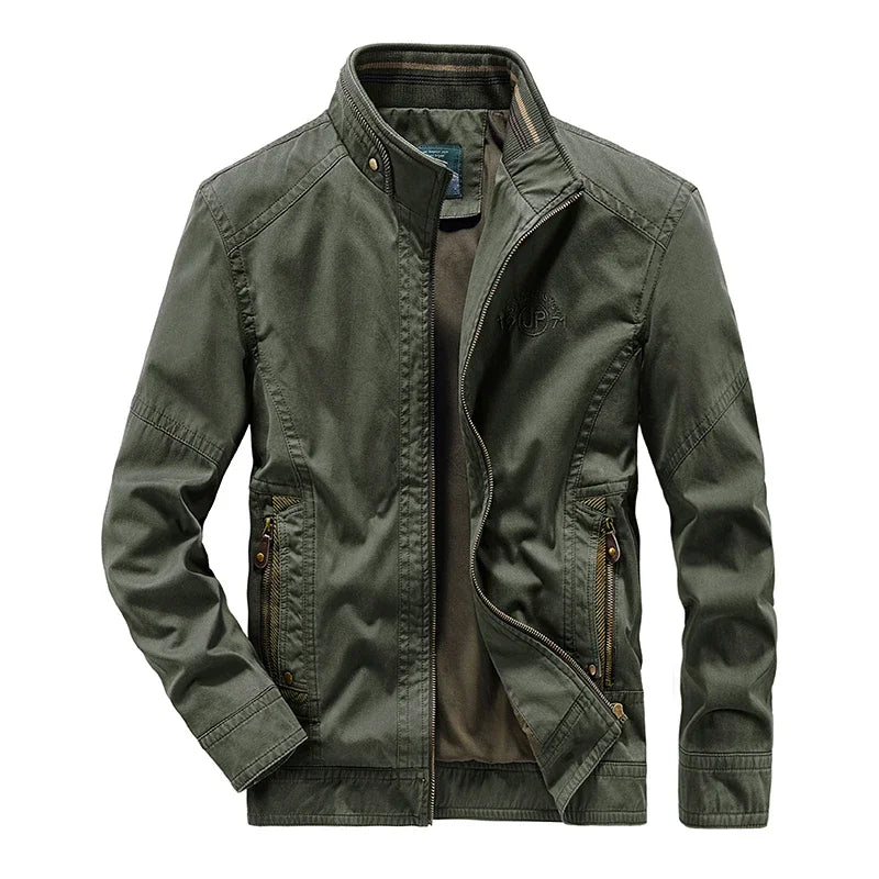 Green Bomber Jacket for men