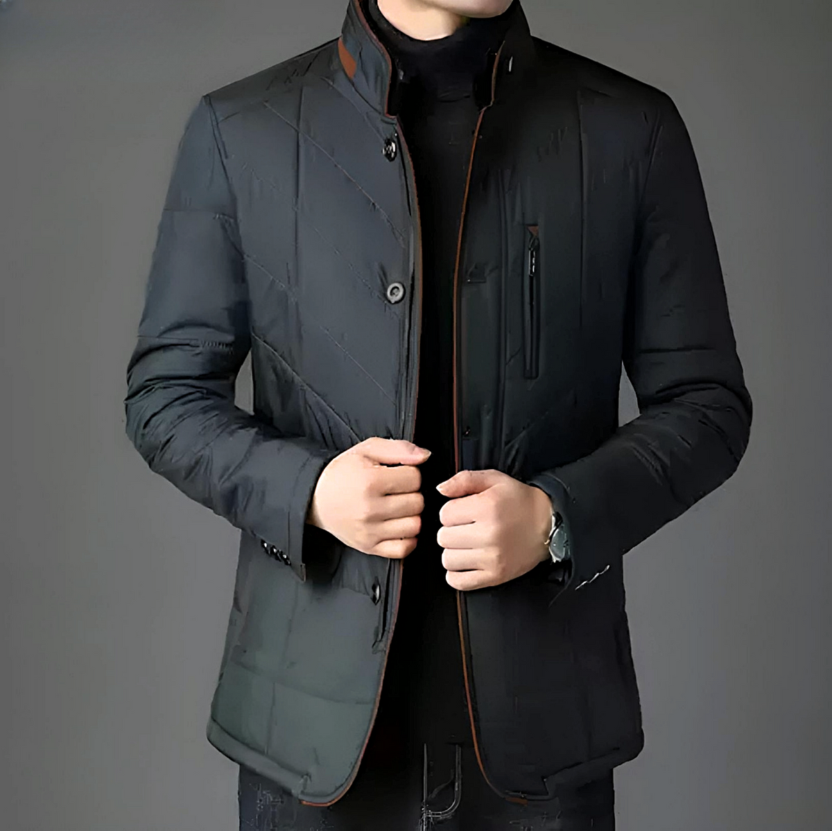 Quilted Winter Jacket for men, detail 5