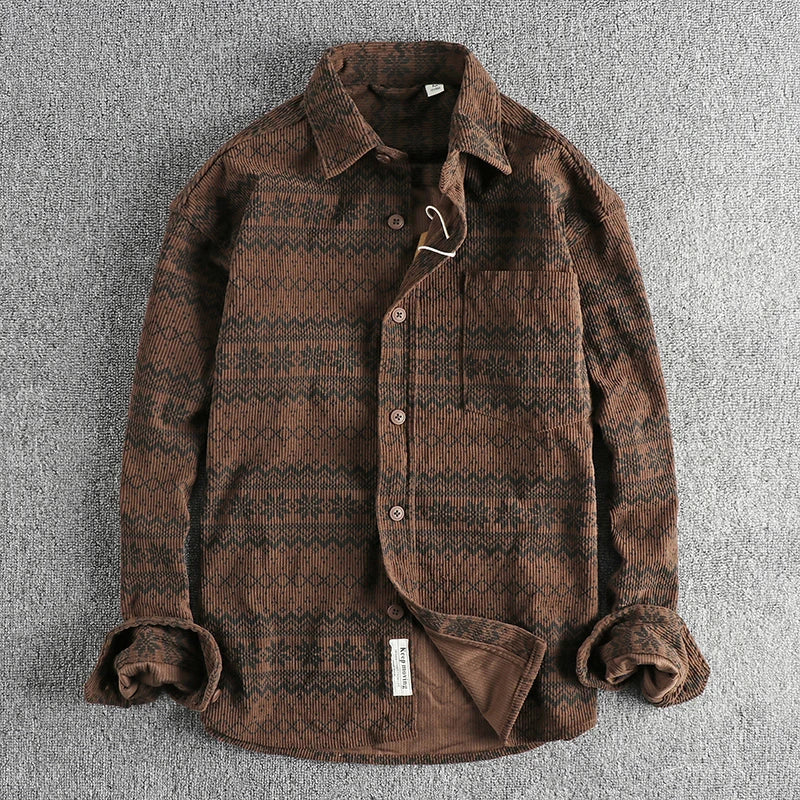 Brown Shirt Jacket for men