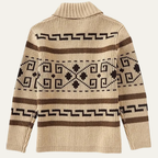 Nordic Patterned Cardigan for Men