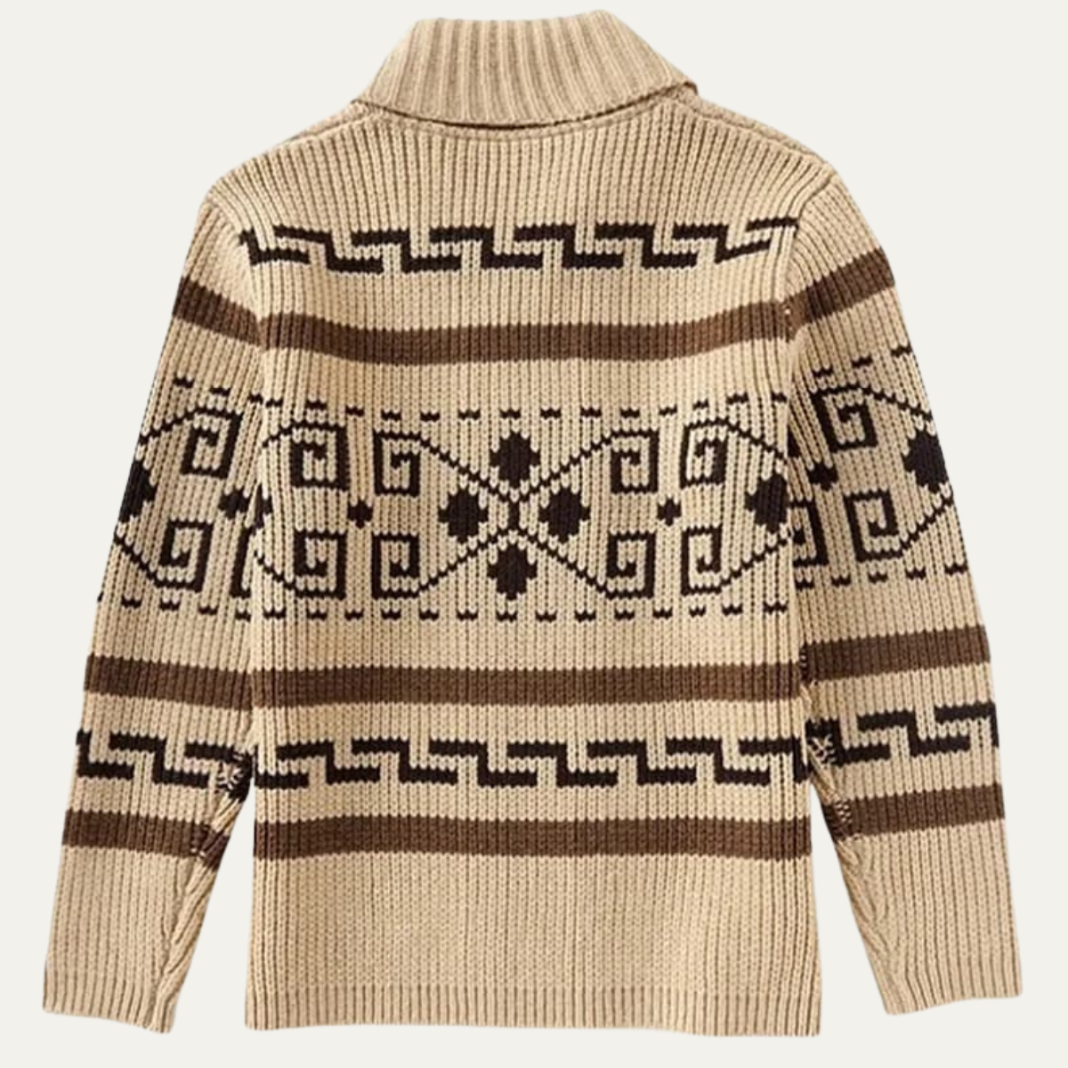 Nordic Patterned Cardigan for Men