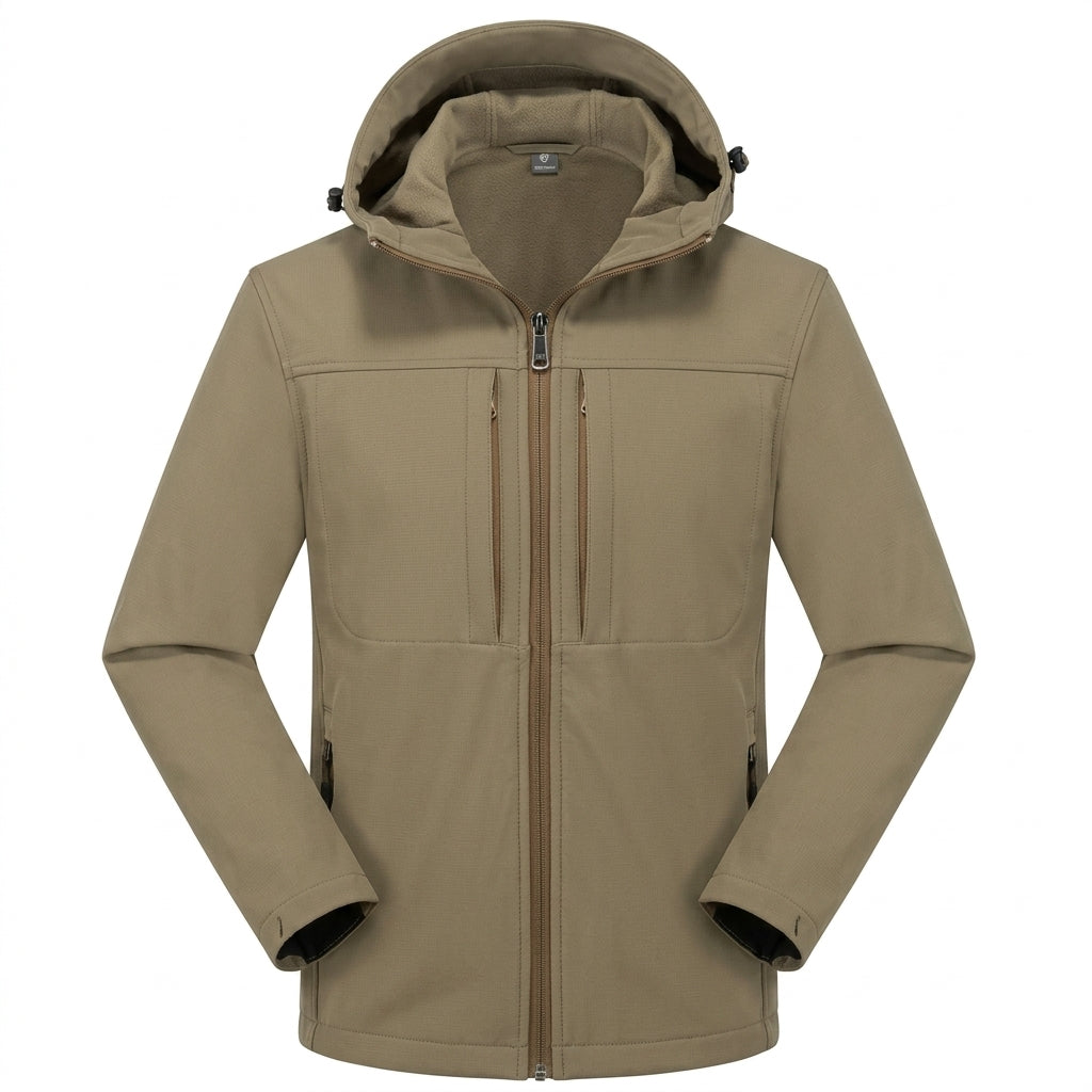 Khaki Softshell Jacket for men